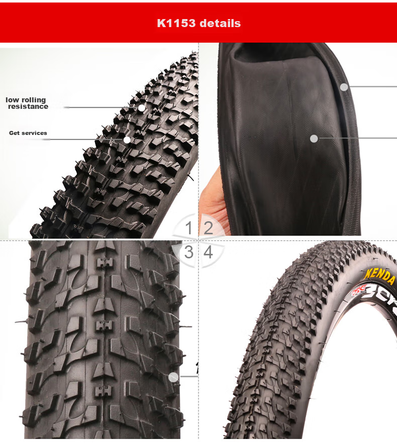 Велосипедная покрышка KENDA K1082, 27.5x1.75, с камерой и вентилем Presta, низкое сопротивление ветру, износостойкая, черная