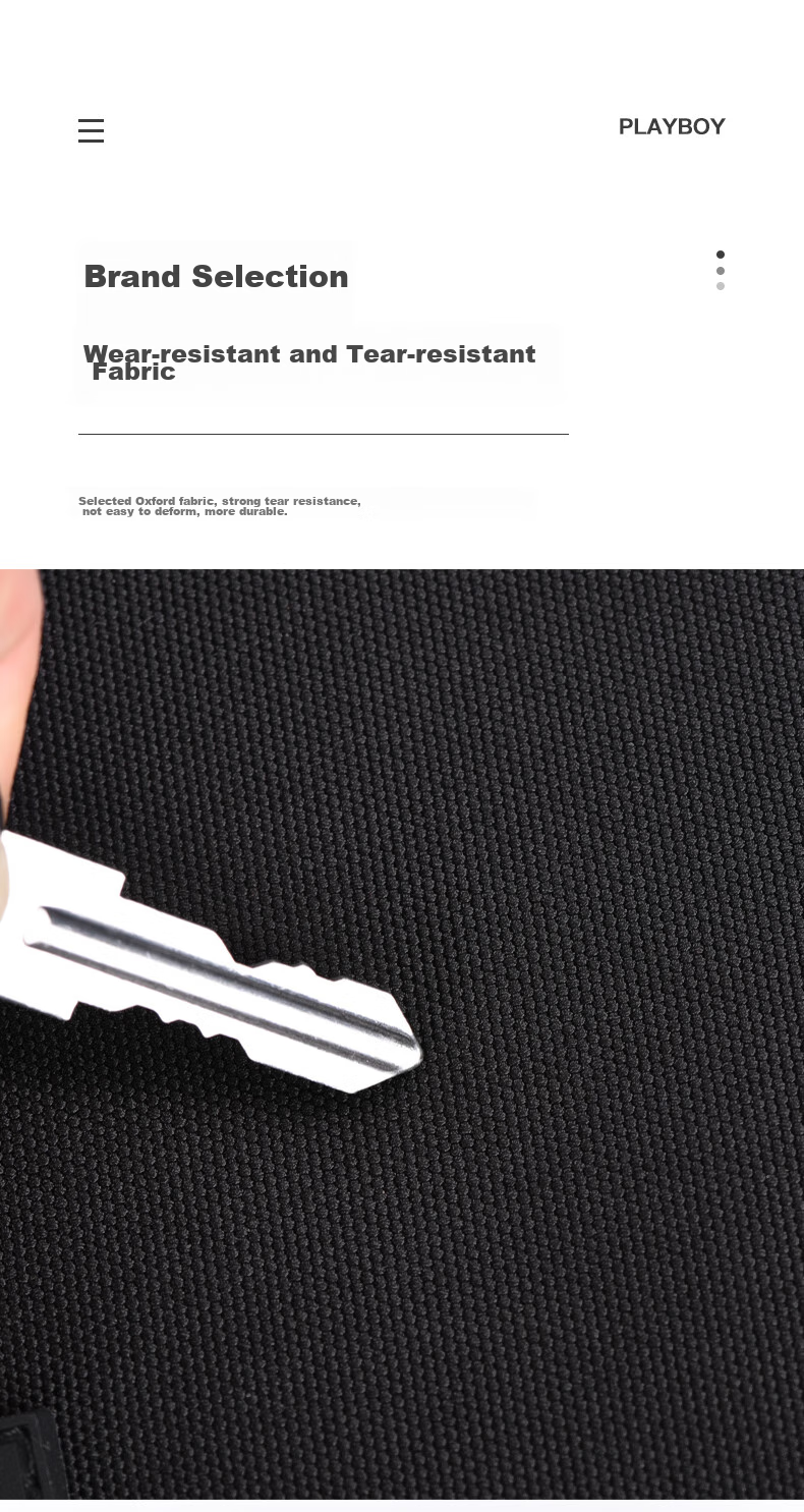 Рюкзак PLAYBOY, мужская сумка через плечо, повседневная мужская маленькая сумка, большая емкость, портативная сумка для телефона на открытом воздухе, черный