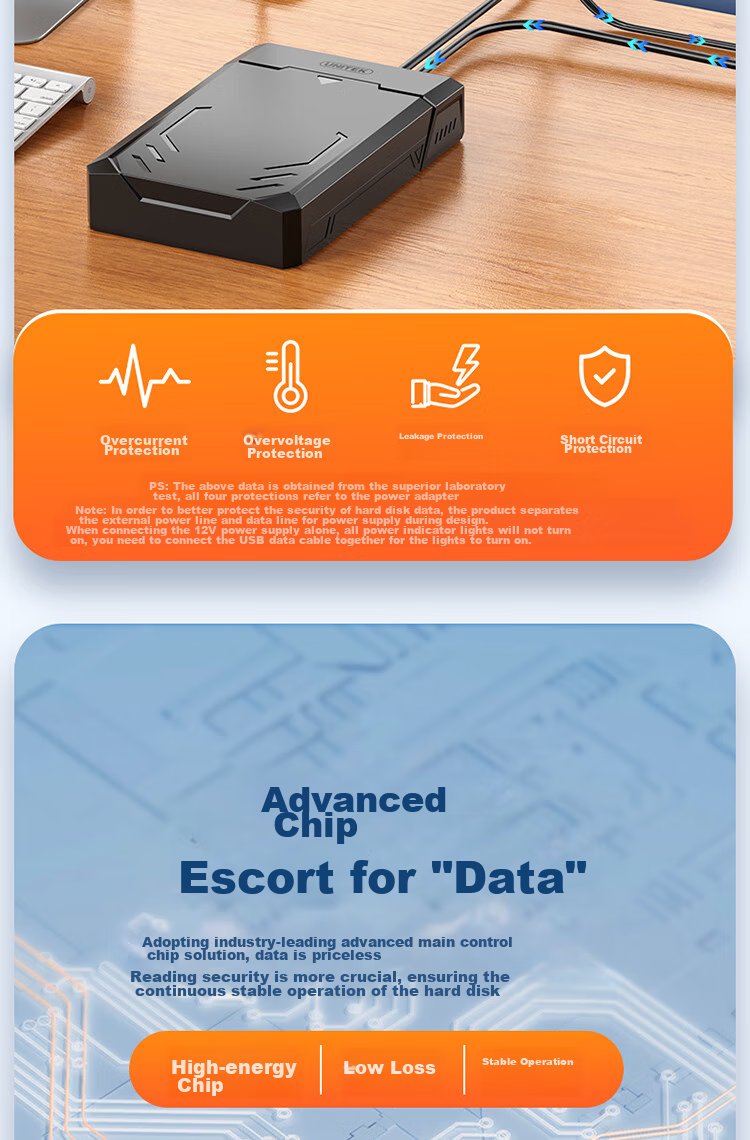 Внешний корпус для жесткого диска UNITEK Y-3035BK, 3.5/2.5 дюйма, USB 3.0, SATA