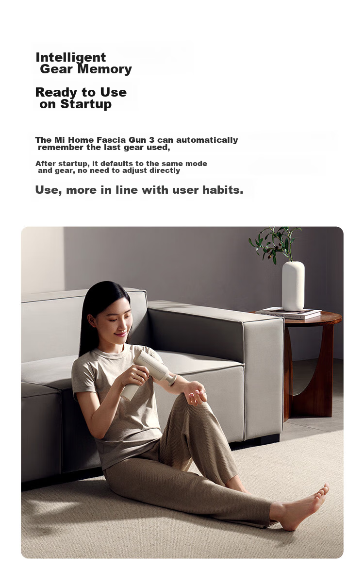 Массажный пистолет MIJIA Massage Gun 3, Xiaomi, сине-серый, для спорта и фитнеса, идеальный подарок