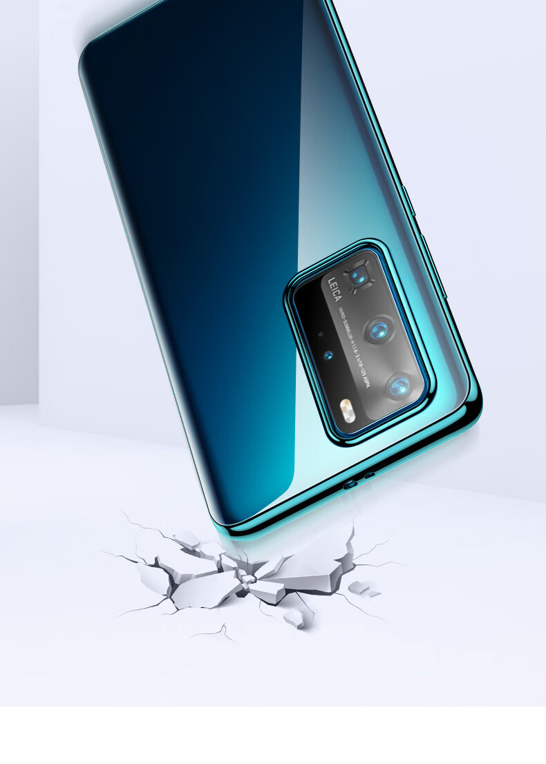 Чехол для Huawei P40 DIVI, силиконовый, прозрачный, противоударный, полный комплект защиты объектива
