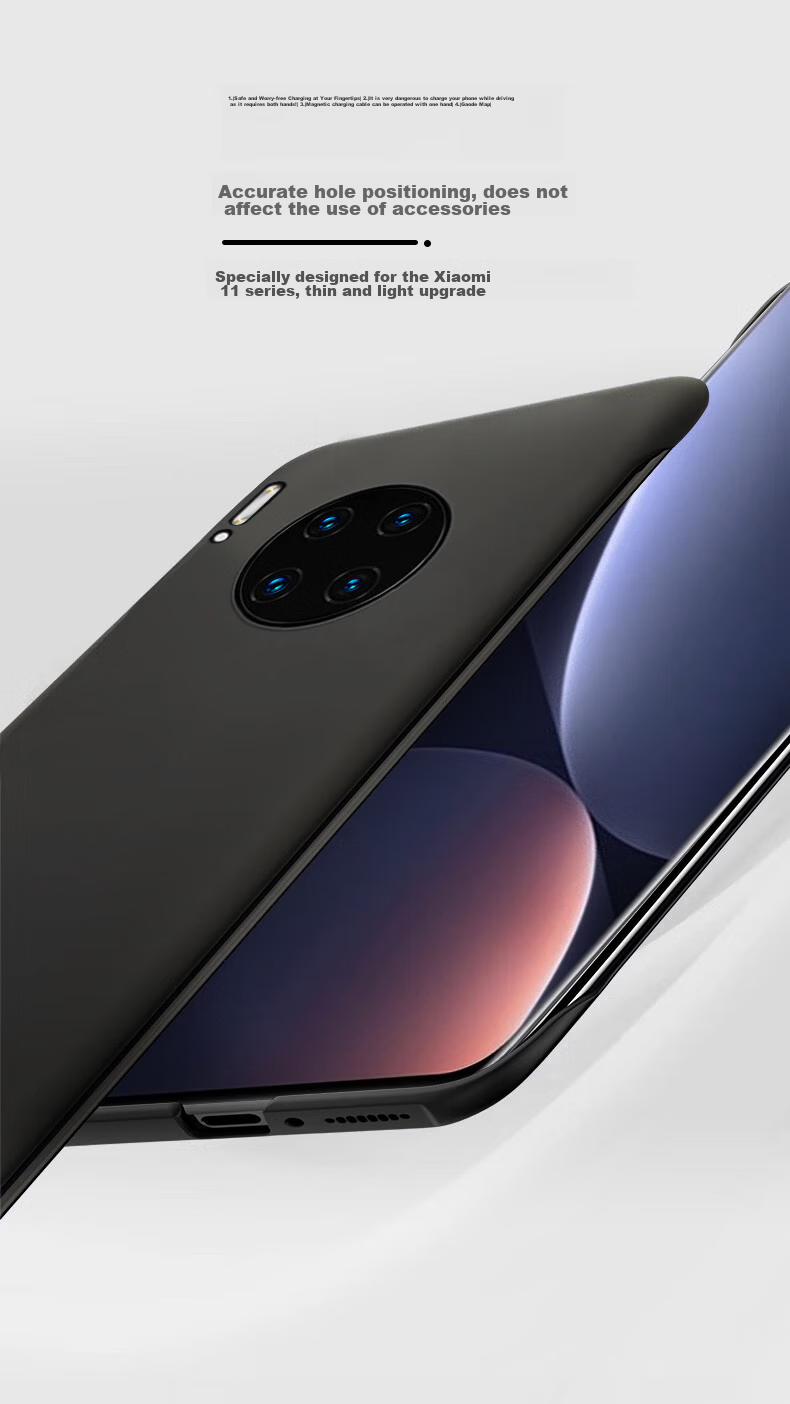 POZZO Чехол для Huawei Mate 30, ультратонкий матовый, безрамочный, противоударный, черный