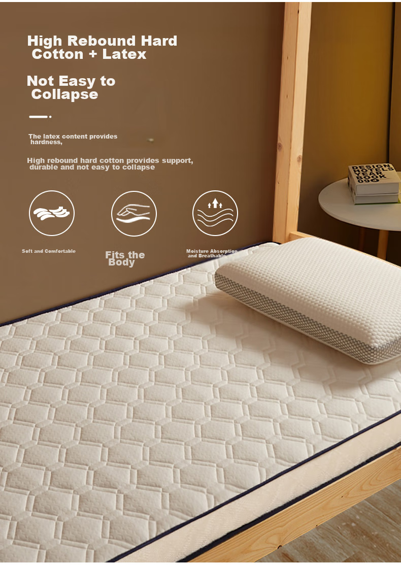 Наматрасник I-WILL Latex Foam Pad, 90x190 см, толщина 9 см, с наполнителем из латекса и пены