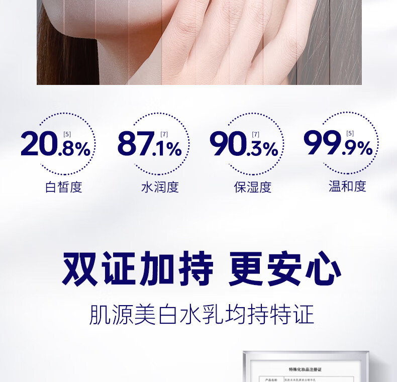 肌肤未来（SKYNFUTURE）377美白淡斑精华水乳套装烟酰胺提亮护肤补水保湿女新年礼物送礼 377美白水10ml+乳10ml