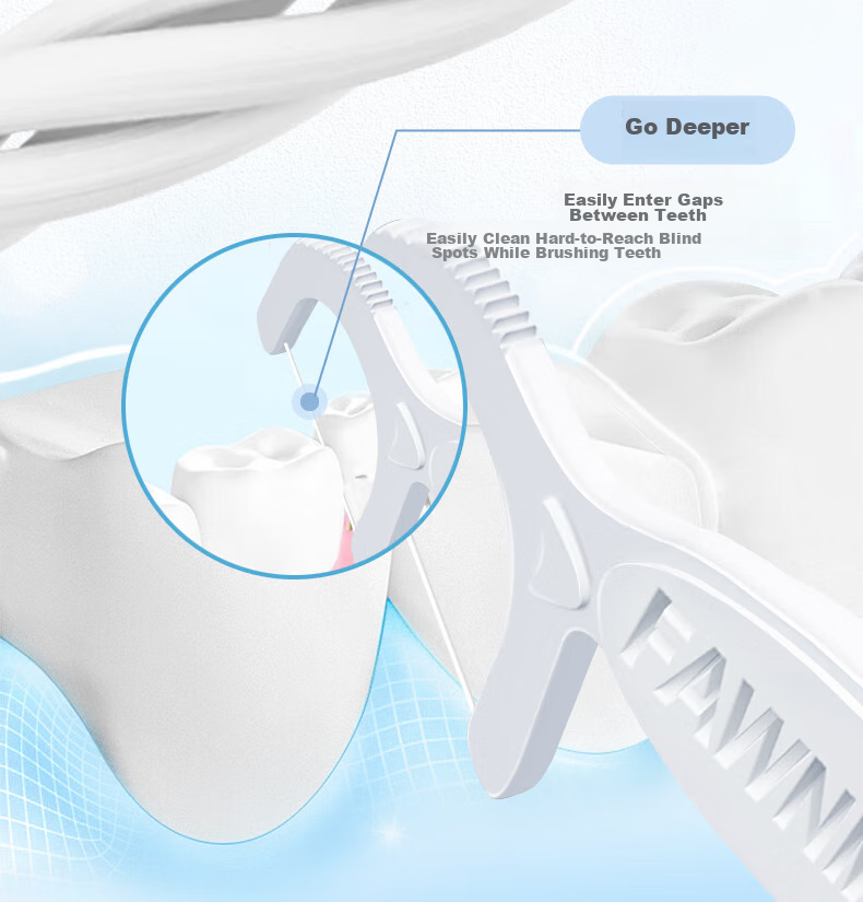 Зубная нить FAWNMUM Ultra-Fine Dental Floss Picks, 600 шт.