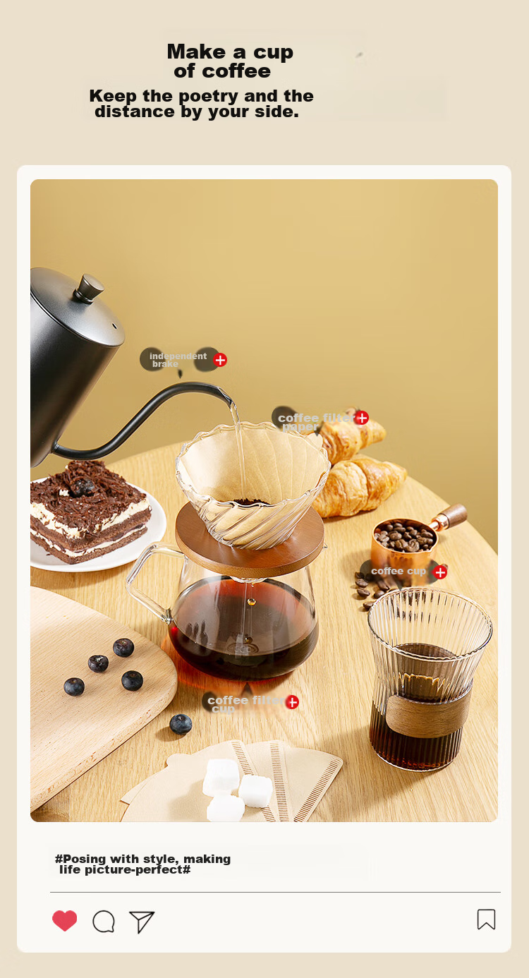 Бумажные фильтры для кофе JD Original V60-02, конусообразные, 100 шт.