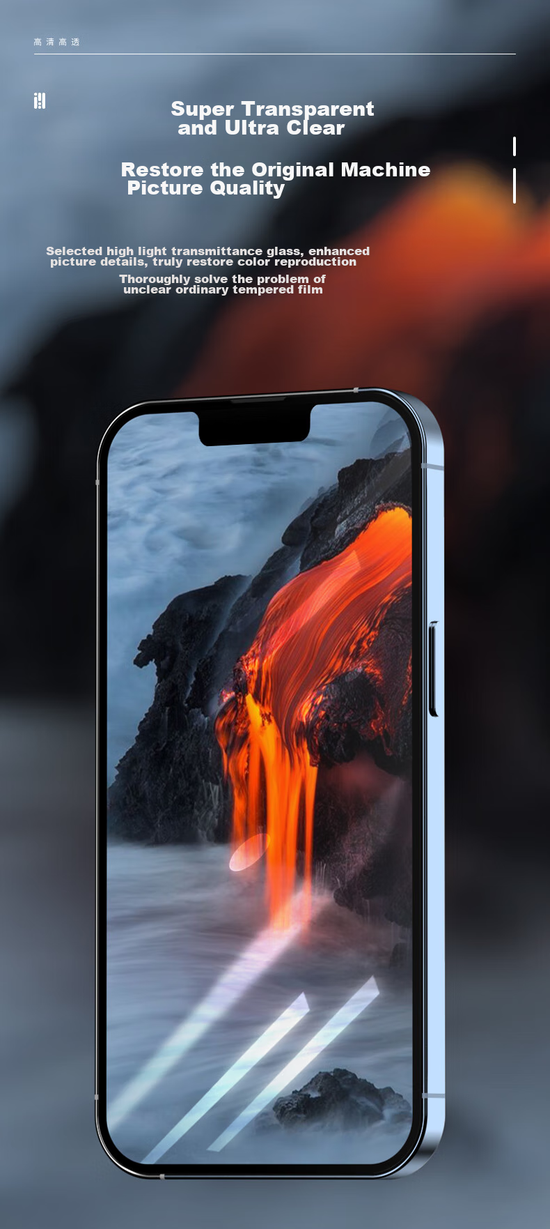 Защитное стекло LLUNC для Apple iPhone 14 Plus/13 Pro Max, ультратонкое, полное покрытие, высокое разрешение, защита от царапин и отпечатков пальцев