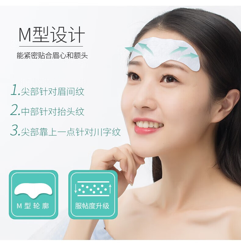 ILISYA【进口原料】抬头纹贴额头抗皱贴淡化川字纹法令纹男女通用面膜