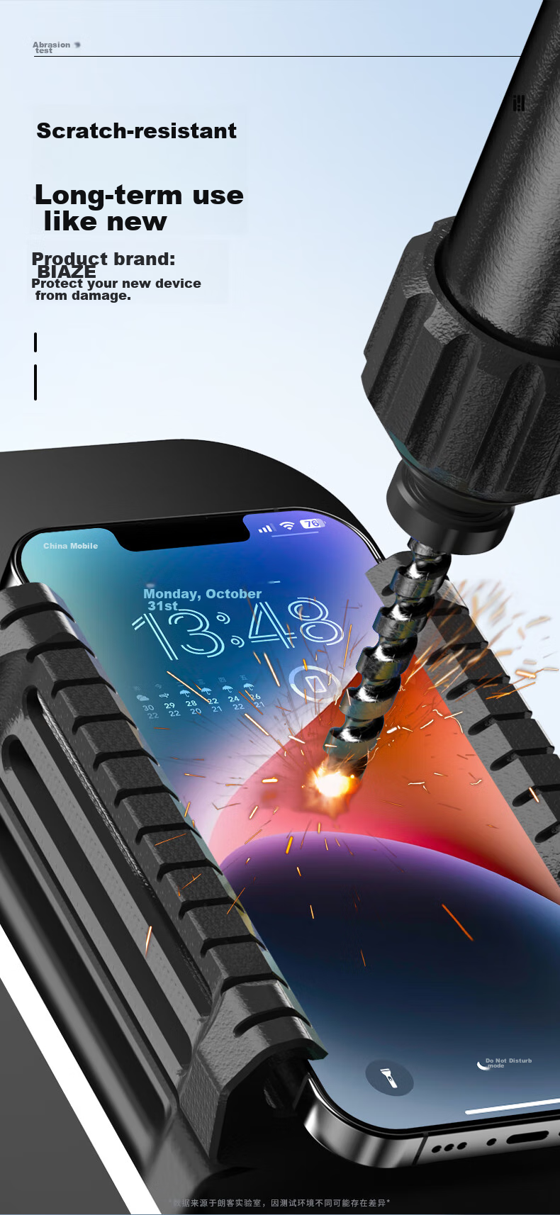 Защитное стекло LLUNC для Apple iPhone 14 Plus/13 Pro Max, ультратонкое, полное покрытие, высокое разрешение, защита от царапин и отпечатков пальцев