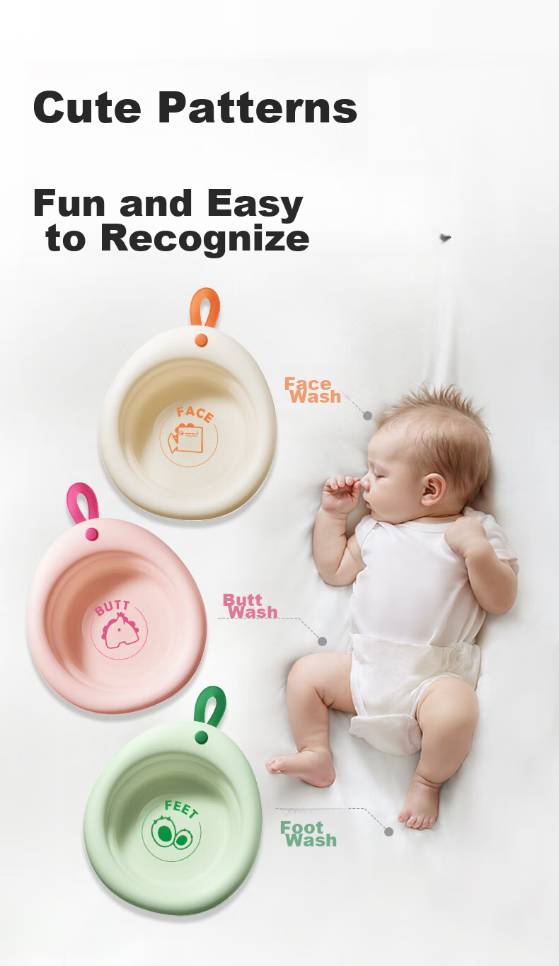 Babycare Складная детская ванночка, набор из 3 предметов для домашнего использования