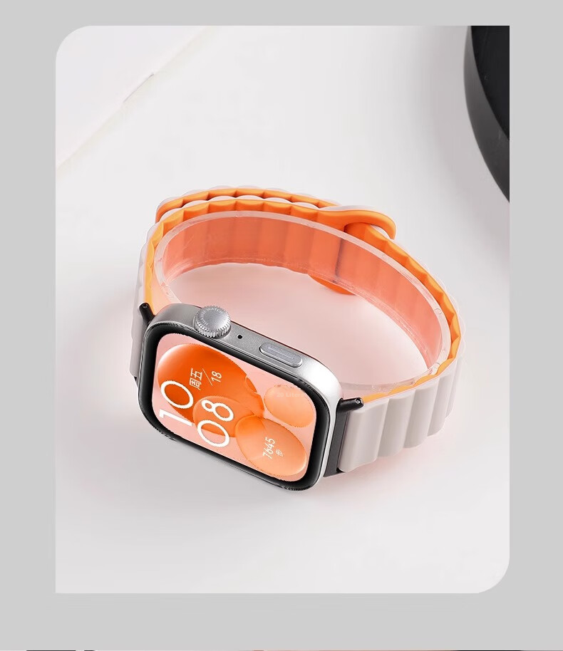 Ремешок Iboann для Huawei Watch Fit 3/4 Pro, силиконовый, магнитный, спортивный