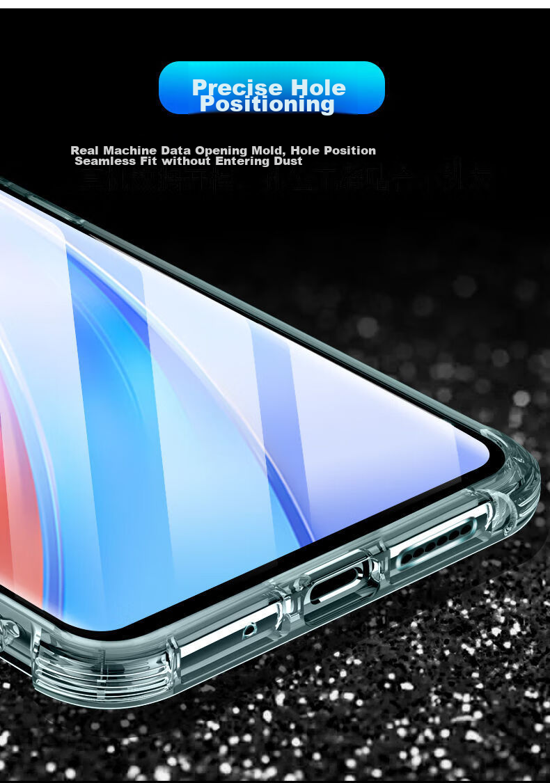 Чехол для телефона Kelleia для Honor X40, противоударный TPU с воздушной подушкой, прозрачный, 6.78 дюйма