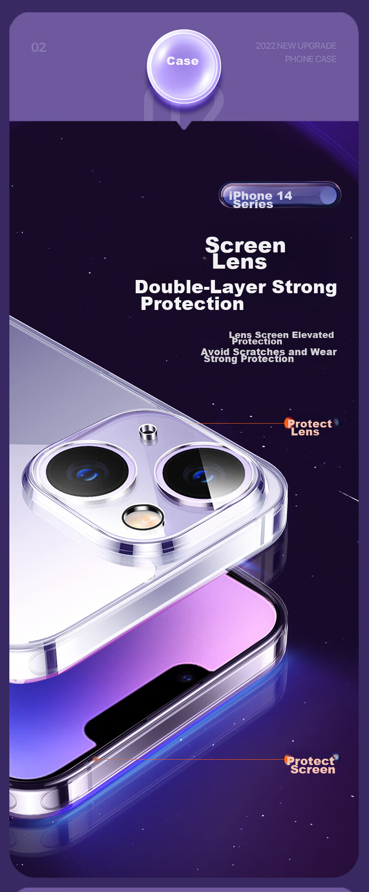 Прозрачный чехол для iPhone 14 Plus