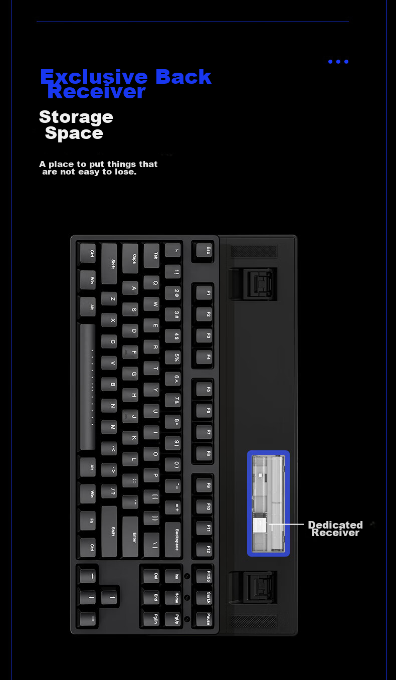 Беспроводная механическая клавиатура ikbc W200, 87 клавиш, Cherry MX Brown, черный