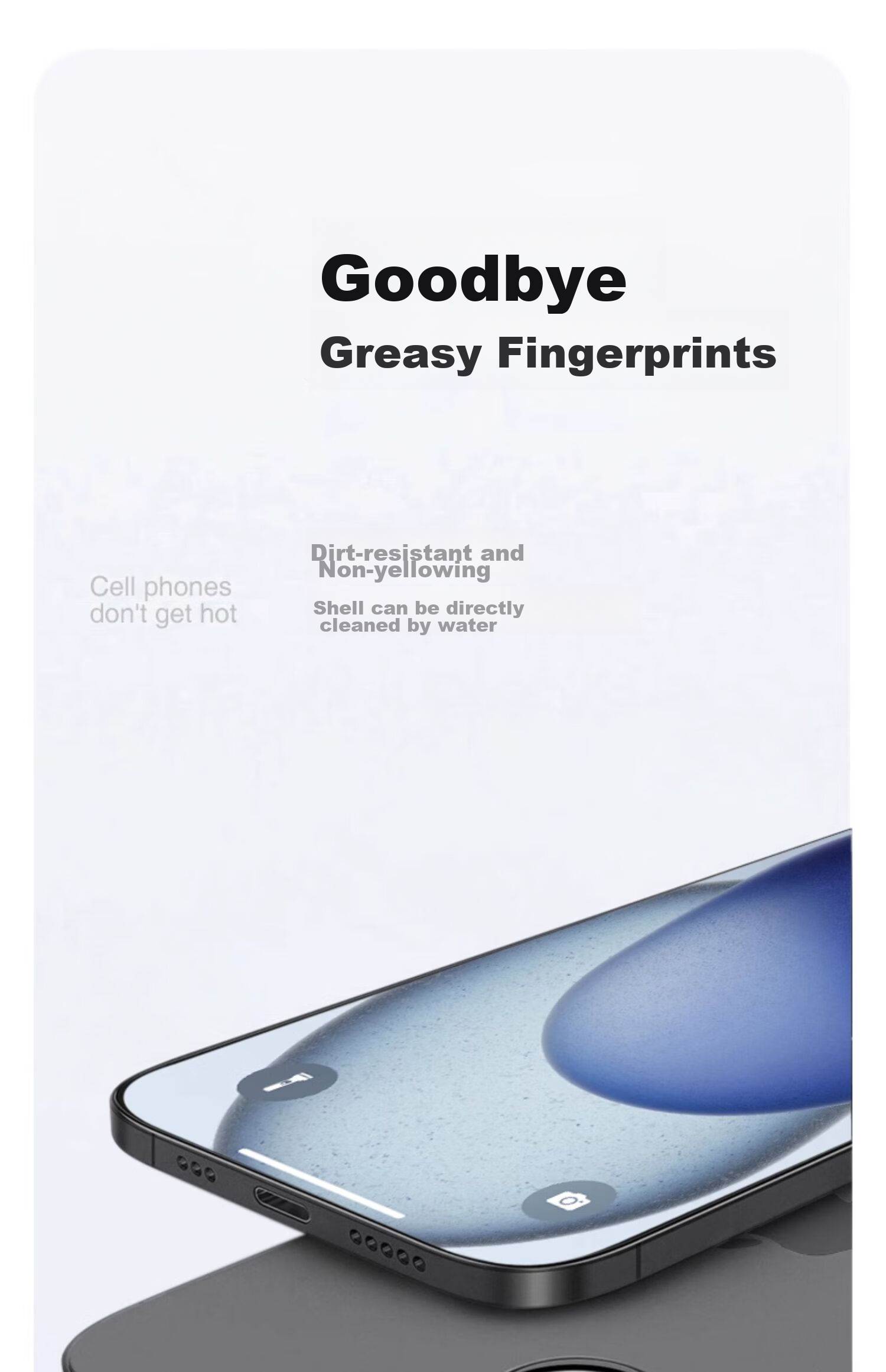 Чехол-накладка DIVI для Apple iPhone 13, ультратонкий, матовый, полупрозрачный, синий
