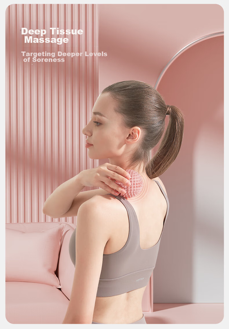 Массажный мяч Yottoy Fascia Ball, ежик, для точечного массажа стоп и шеи, йога, тренировки