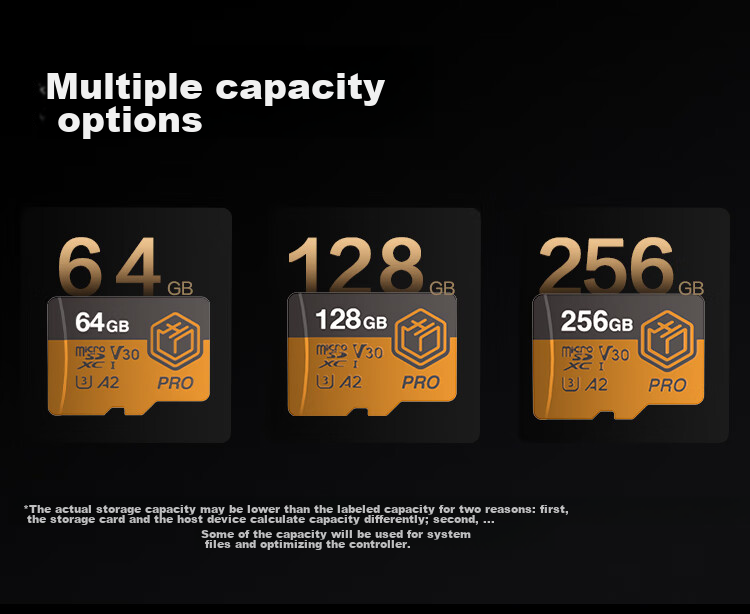 Карта памяти JD Original 128GB TF, 4K Ultra HD, Gold Label Pro Series, U3 V30 A2, для дронов и экшн-камер, скорость чтения 200 МБ/с