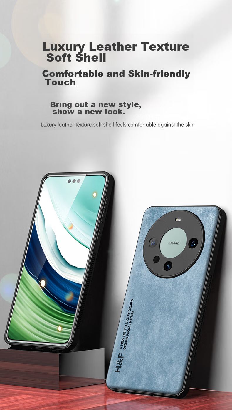 Чехол HotFire для Huawei Mate60 Pro/Pro+, из силикона с матовым покрытием, защита от падений и царапин, простой стиль, коралловый синий