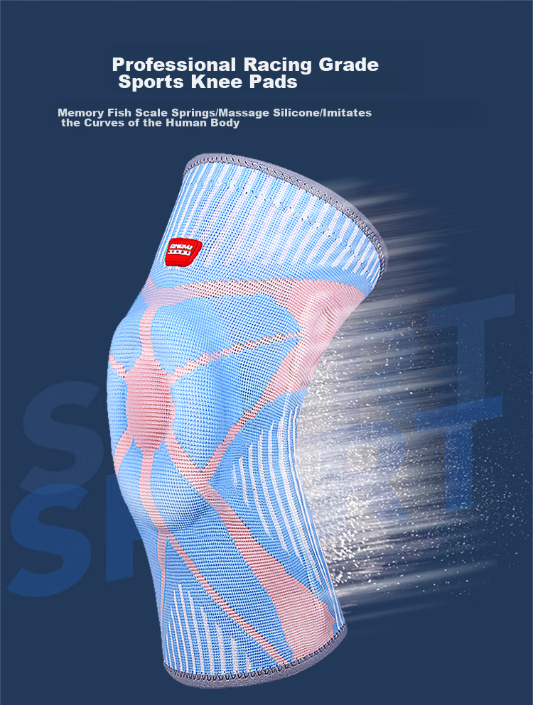 Спортивные наколенники GINGPAI SPORT для женщин, защита суставов, согревающие, для бега, баскетбола, прыжков на скакалке, поддержка мениска, профессиональная защита колена, розовый, размер S