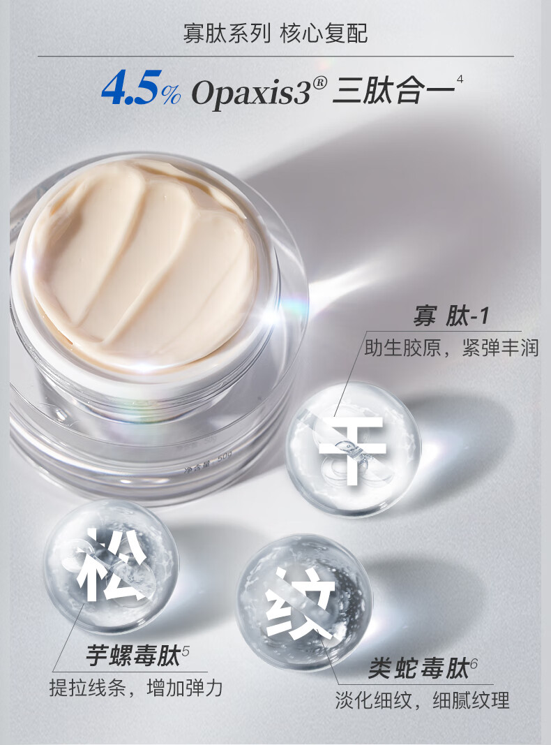 evm寡肽紧致皮肤抗皱面霜 抵御松垮肌送礼新年礼物（清爽型）50g