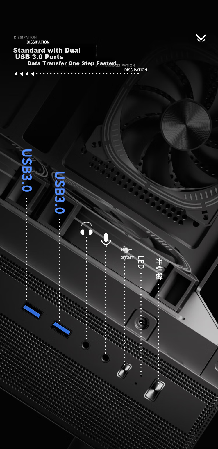 Корпус для ПК FPMAX Time Crystal Z8 Seaside View, ATX, белый