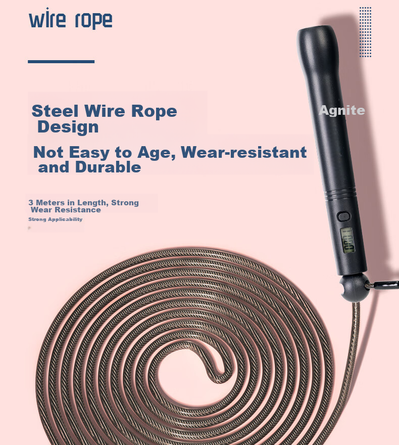 Умная скакалка Deli Electronic Counting Speed Jump Rope для взрослых и студентов, для фитнеса, упражнений, снижения веса, черная