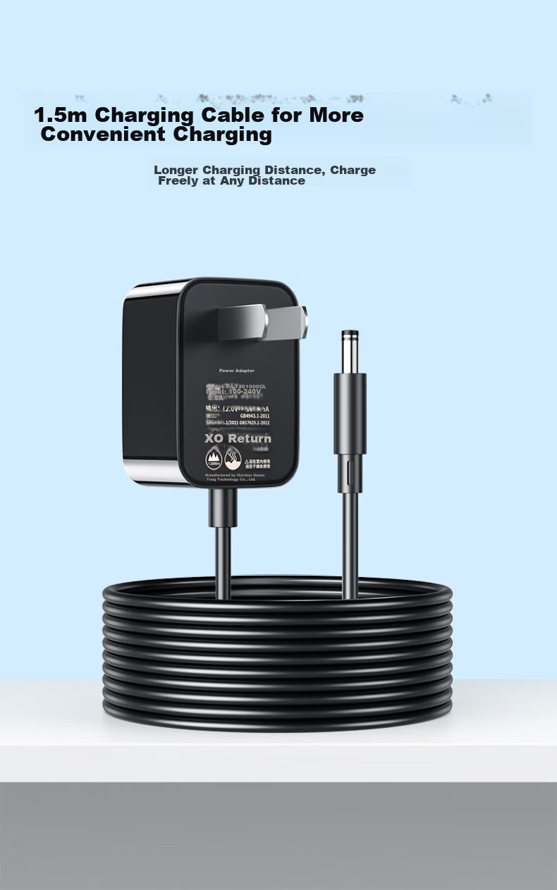 Адаптер питания LinkStone 12V1A, 1.5м, DC5.5*2.5мм, черный