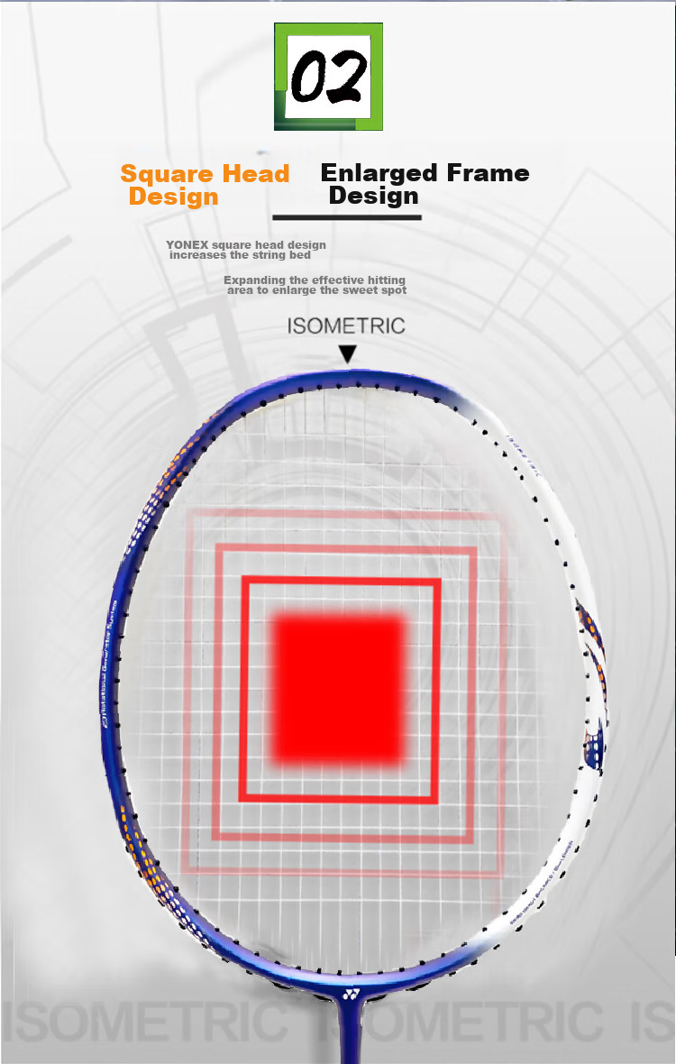 Бадминтонная ракетка YONEX Astrox Light Speed AXGS, полнокарбоновая, одинарная, 4U, с натяжкой 24 фунта
