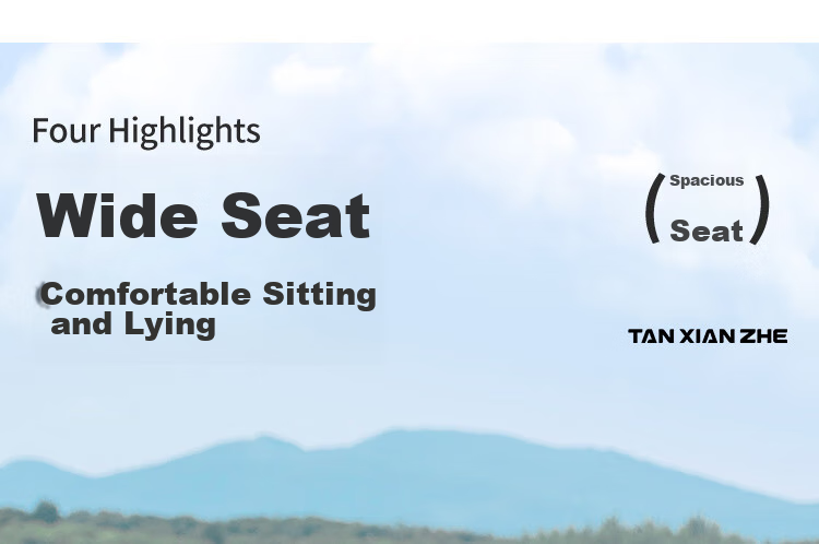 Складной туристический стул TAN XIAN ZHE Moon Chair, с регулируемой высотой, для кемпинга, пляжа, рыбалки, хаки