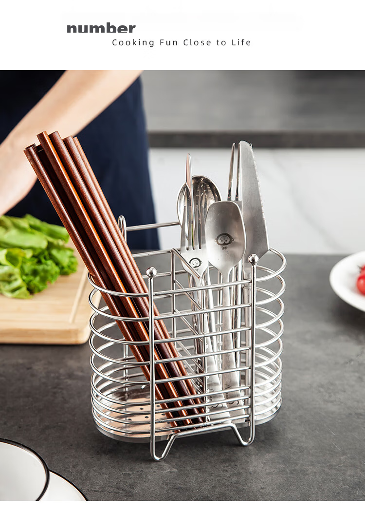 Держатель для палочек MAXCOOK, стойка для хранения столовых приборов из нержавеющей стали, контейнер с дренажем и защитой от плесени, два отделения MCWA205