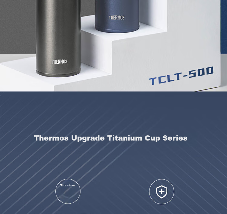 Термос THERMOS, титановая кружка, 500 мл, магнитный замок, для активного отдыха, подарок на день рождения, Новый год