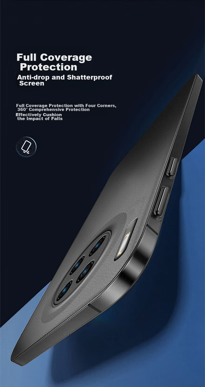 Чехол для телефона HOLDZU для Huawei Mate 30 Pro/Mate 30E Pro, ультратонкий матовый силиконовый чехол с защитой объектива, черный