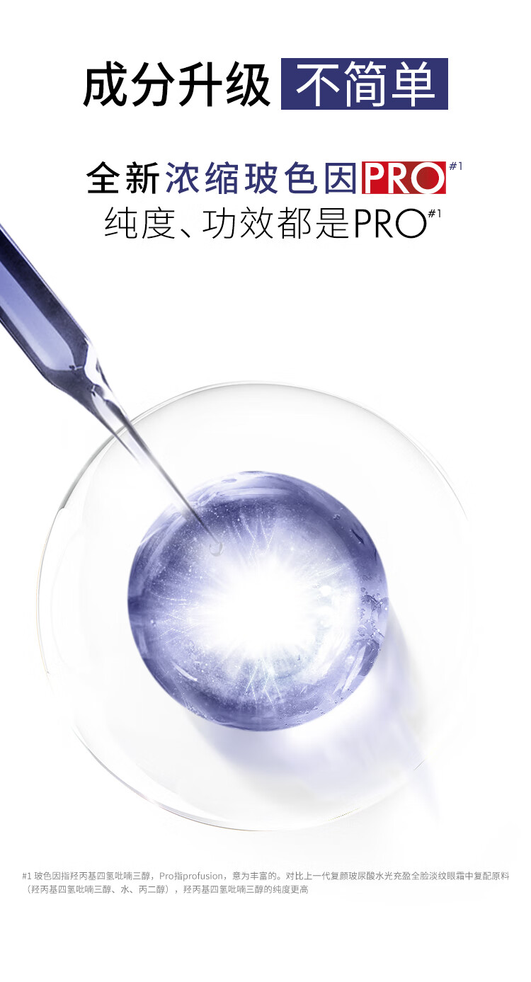 欧莱雅紫熨斗眼霜2.0 30ml按摩头提拉紧致抗皱淡化细纹护肤品女神节礼物