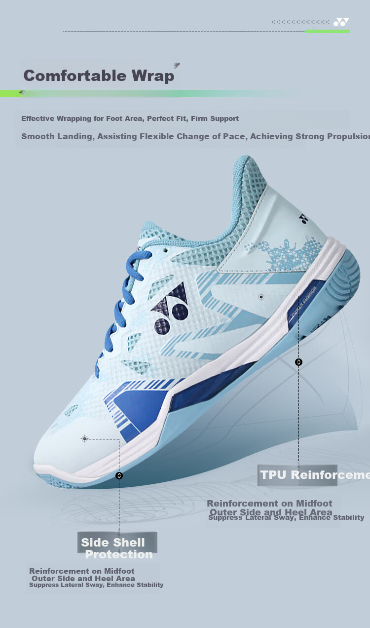Кроссовки для бадминтона YONEX SHBELZ3MEX, мужские, белые с золотым, размер 43