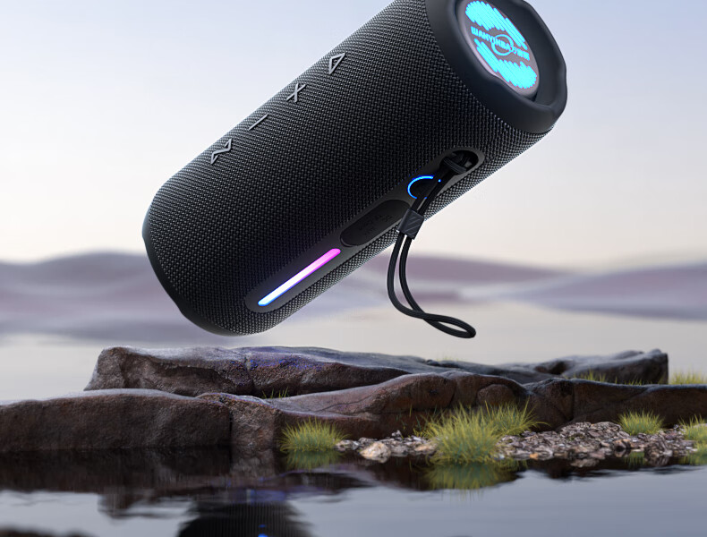 Портативная Bluetooth-колонка WANYINBA M6, 30 Вт, портативная водонепроницаемая, для улицы, с мощным басом, оранжевая