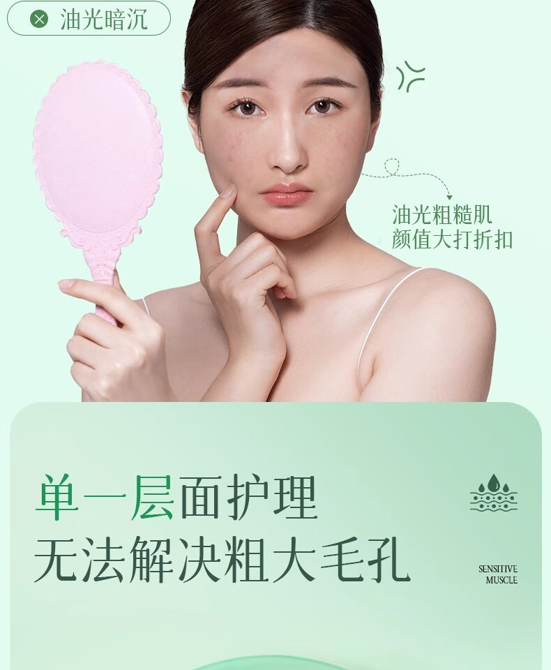 可福佳水杨酸收敛毛孔精华液次抛刷改善痘痘闭口角质堵塞粉刺肌45ml