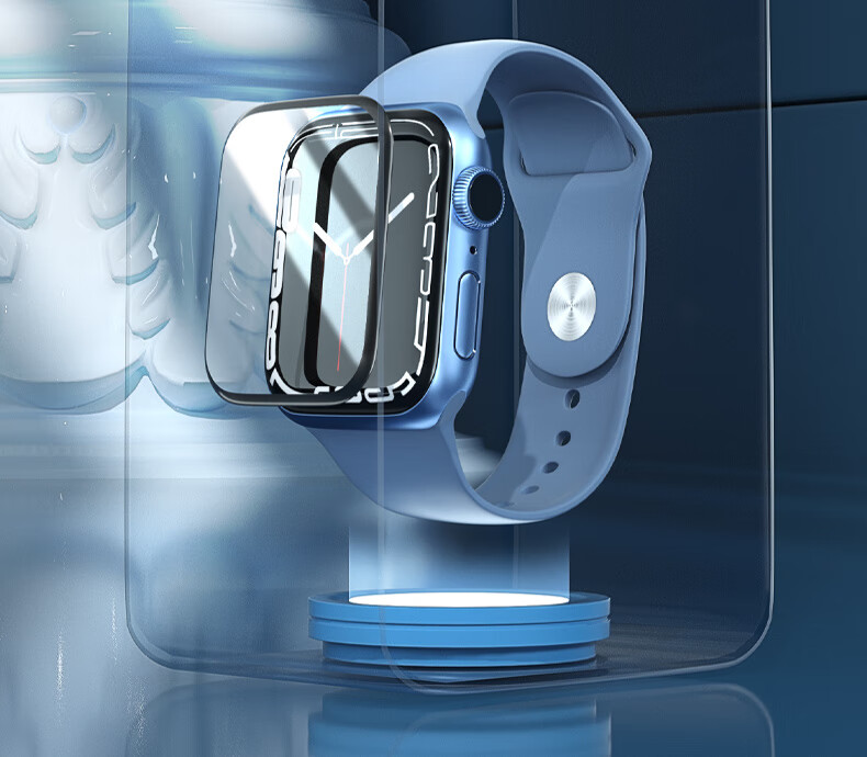 Защитная пленка Lanxingxiansheng для Apple Watch Series 7/8/9 45 мм, ультратонкая HD, защита от отпечатков пальцев, мягкая пленка