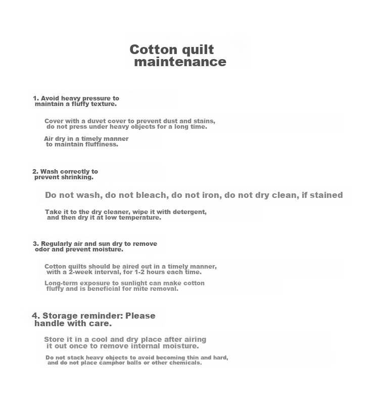 YALU & FREEDOM Xinjiang Cotton Quilt, 1.5x2 Meters Winter Cotton Comforter, 150x200cm Cotton Wadding, Single/double Thick Warm 4 Ji