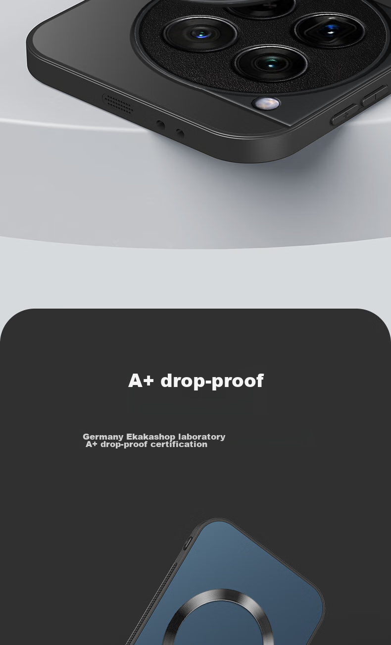 Чехол XINGWU AG Magnetic для OnePlus 12, защитный матовый чехол с полной защитой, ультратонкий, противоударный, анти-отпечатки, простой дизайн для мужчин и женщин - Темно-синий