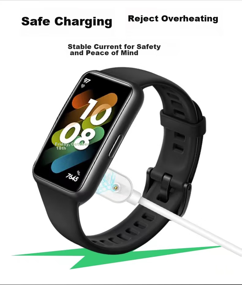 Зарядное устройство KOVOL для Huawei Band 10/9/8/7/FIT3/2, Honor Band 6, Huawei Children's Watch 4X/5x/pro/b4, кабель для зарядки, белый