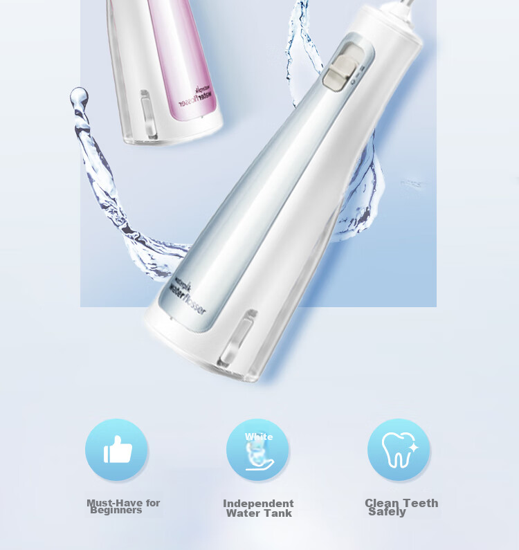 Портативный ирригатор Waterpik GS5 Aurora Blue для взрослых и детей, профессиональный ортодонтический, для чистки зубов, подарок на День святого Валентина