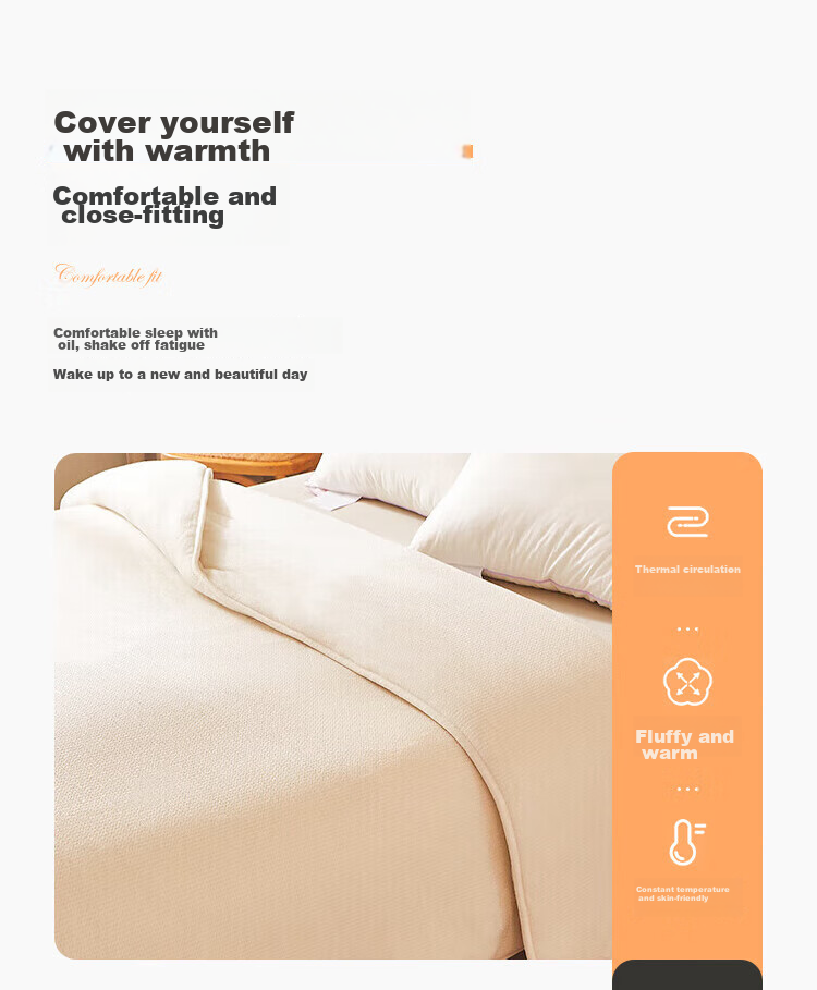 YALU & FREEDOM Xinjiang Cotton Quilt, 1.5x2 Meters Winter Cotton Comforter, 150x200cm Cotton Wadding, Single/double Thick Warm 4 Ji