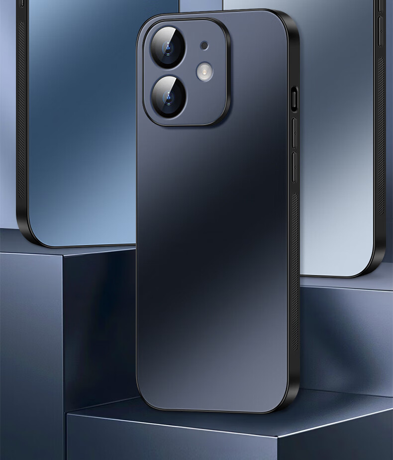 Чехол для iPhone 11 Shangsu AG Frosted, черный, деловой стиль, противоударный