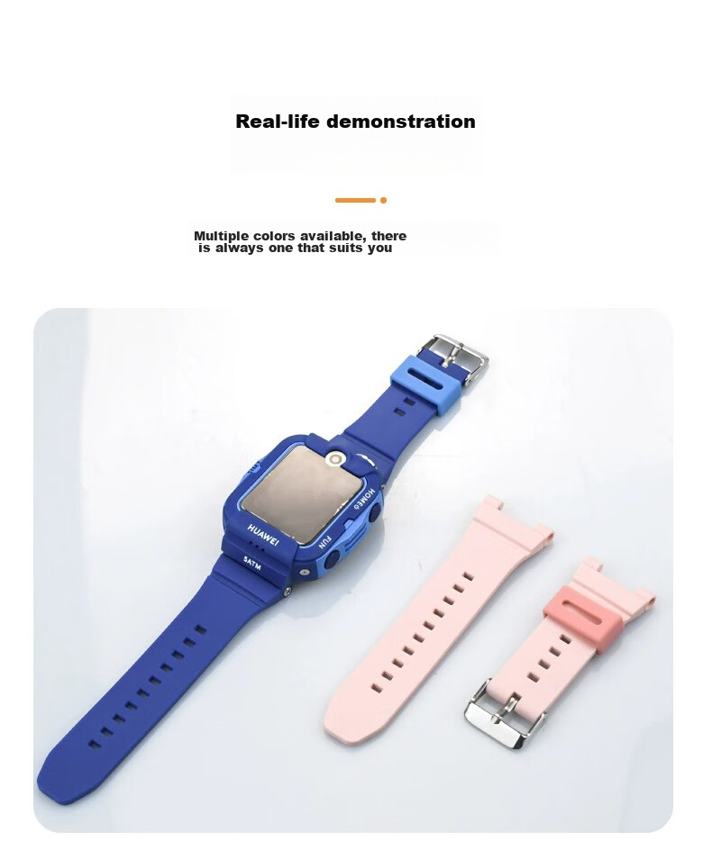 Ремешок для умных часов Iboann из силикона для Huawei Children's Smartwatch 5X/5XPro, спортивный, для студентов, цвет: вишневый цветущий