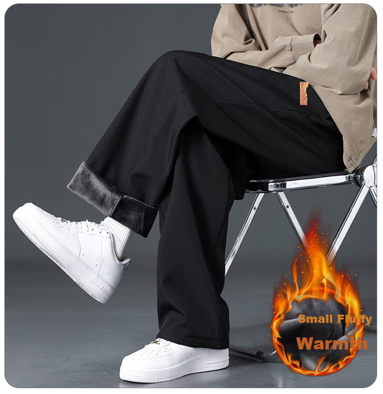 Мужские повседневные брюки Jeanswest, модель 2025 года, прямые, свободные, широкие, трендовые, универсальные спортивные брюки, темно-серые, размер 3XL