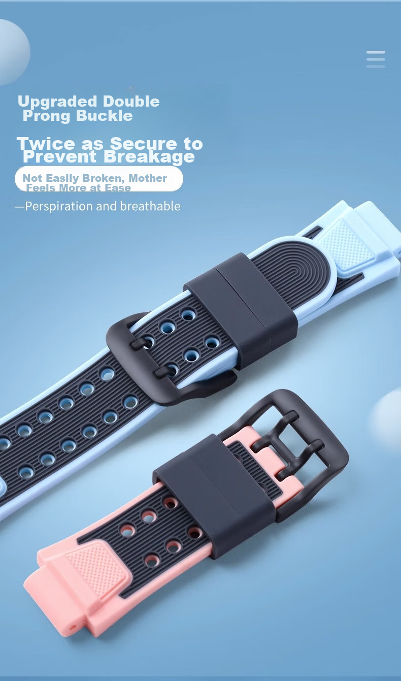 Ремешок для смарт-часов Shishan, совместимый с Xiaotiancai Watch Z6Pro/z6s/z6a, универсальный сменный ремешок для детских умных часов Q1a/D2/z9/z8/z7/z5Pro/z2/z3, силикон, небесно-голубой