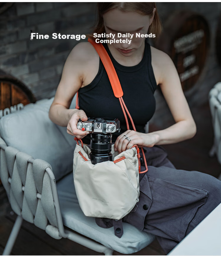 PGYTECH OneGo Drawstring Bag, сумка для камеры, сумка для хранения, сумка через плечо, подходит для беззеркальных камер Canon, Fuji, Sony, цвет "Лесной зеленый"