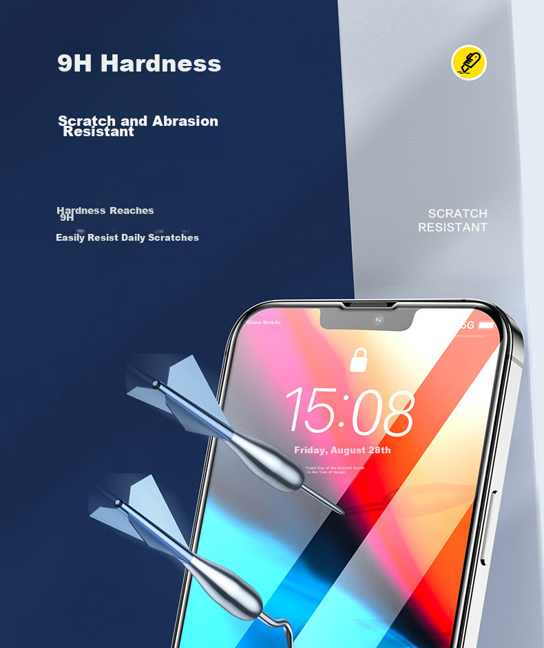 Защитное стекло ALittleFlower для iPhone 13 Pro Max/14 Plus, противоударное, антибликовое, ультратонкое, полноэкранное