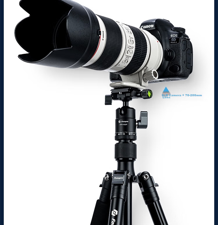 Штатив Fotopro S4 PRO+42QP с панорамной шаровой головкой для фотокамер Sony, Canon, Nikon