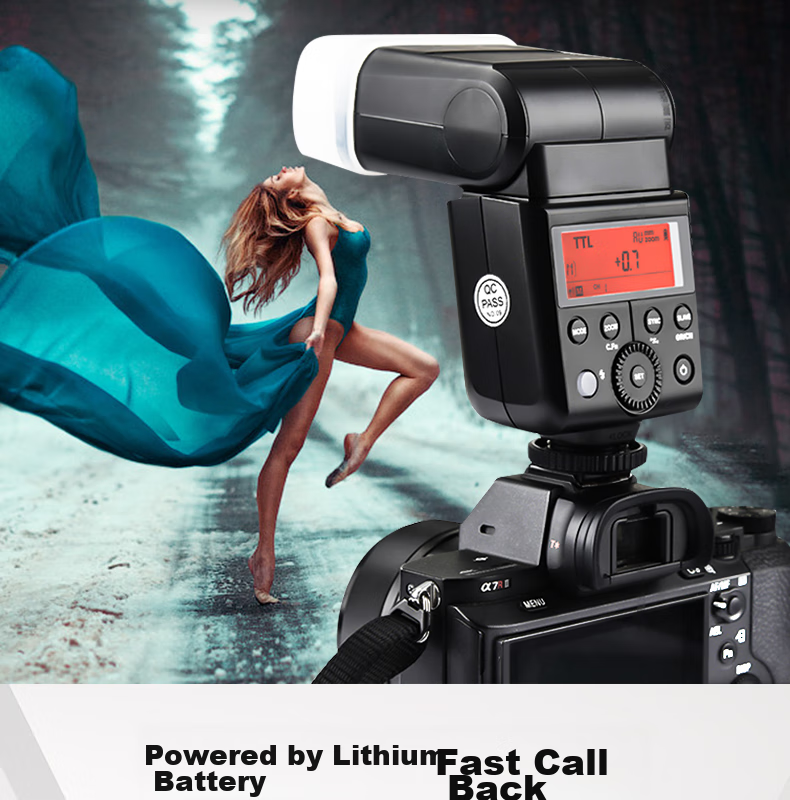 Вспышка Godox V350-C TTL для беззеркальных камер Canon, портативная, с литиевой батареей, горячий башмак, Speedlight (версия Canon)